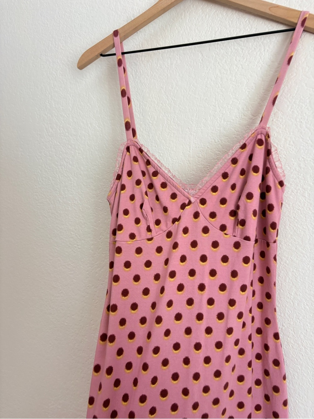 Reformation Cesca Pink Polka Dot Dress - Picture 6 of 8